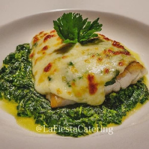 Baked Fish florentine